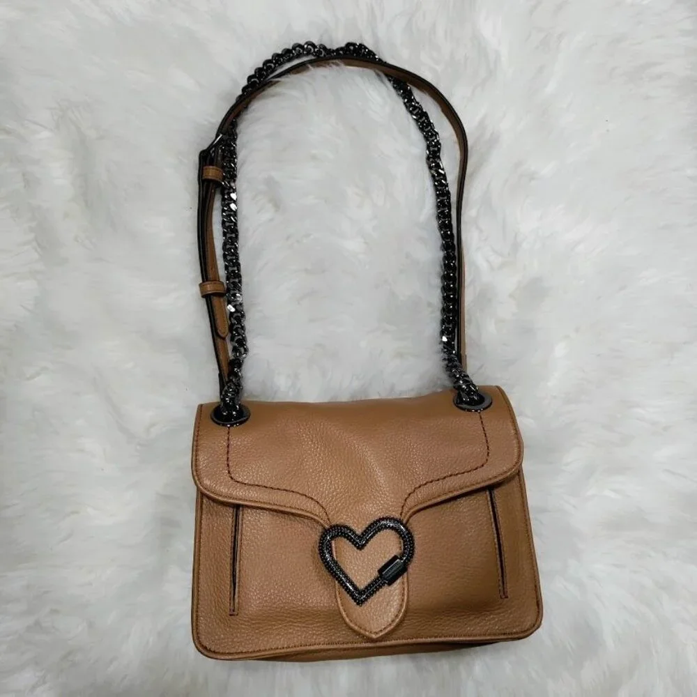 Aimee Kestenberg Lovers Lane Heart Convertible Leather Shoulder Crossbody Bag - Picture 2 of 16